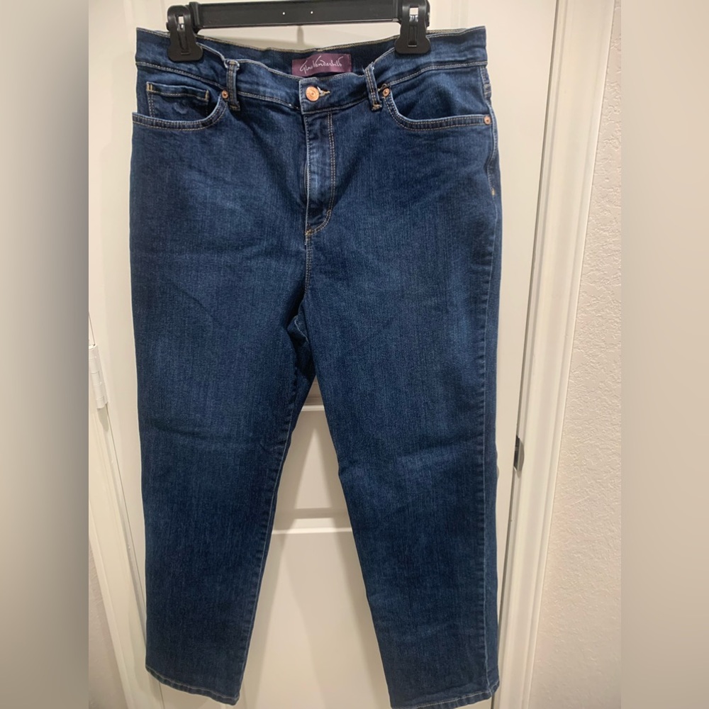 GLORIA VANDERBILT Jeans Amanda Womens Size 14 Short Medium